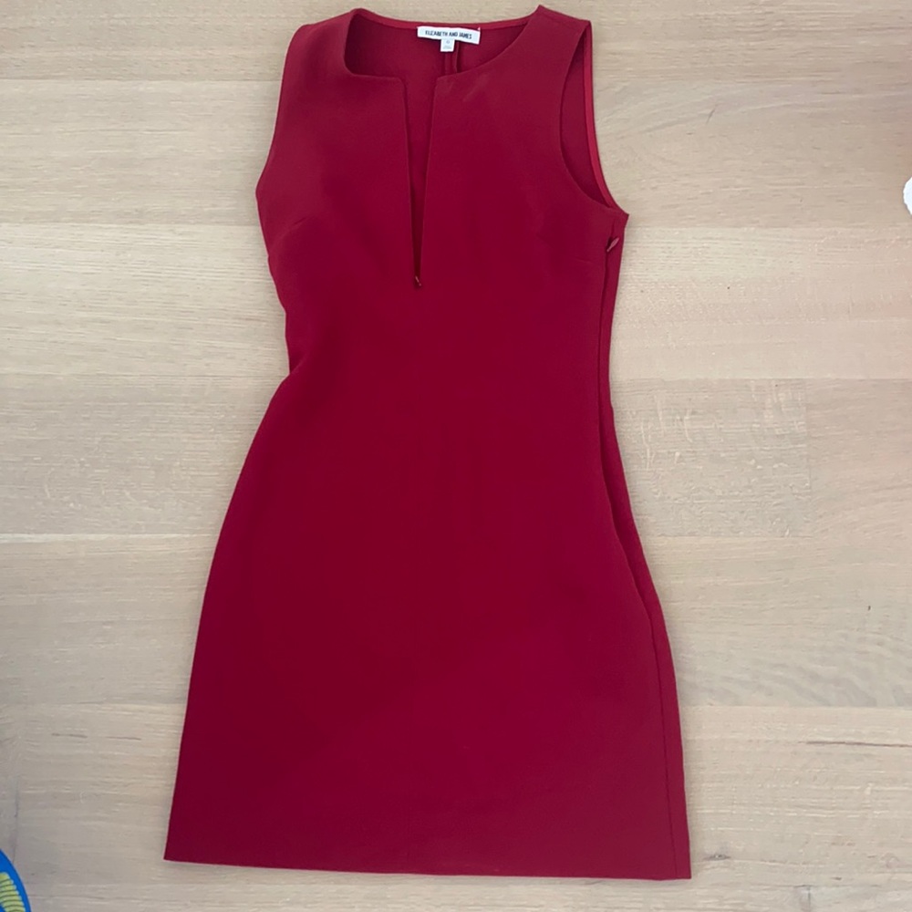 Elizabeth and James Holiday Red Dress